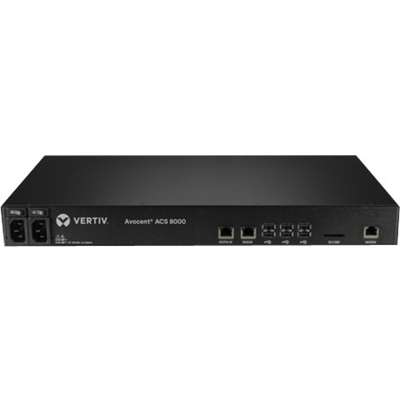 Vertiv 8 Port ACS 8000 Console Server with  Dual AC Power Support Builtin Modem TAA