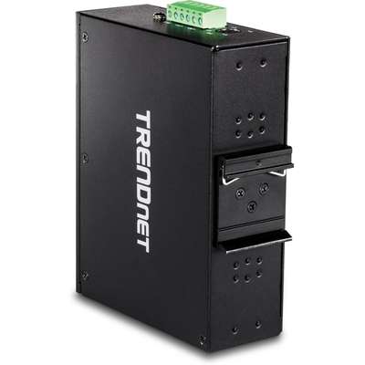 TRENDnet 10-Port Hardened Industrial Gigabit DIN-Rail Switch