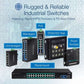 TRENDnet 10-Port Hardened Industrial Gigabit PoE+ DIN-Rail Switch