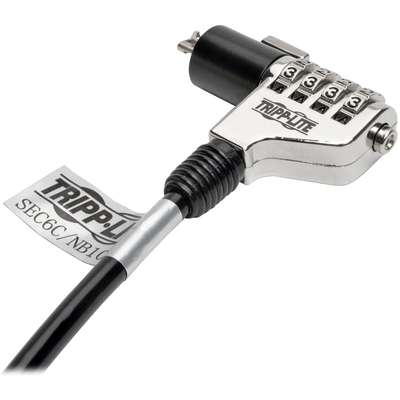 Tripp Lite Combination Laptop Security Lock, 6 ft. Cable