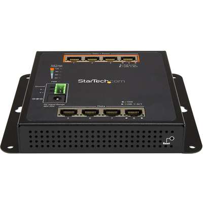 StarTech.com 8 Port PoE Managed Ethernet Switch - 30W / PoE+ Port - Mounted