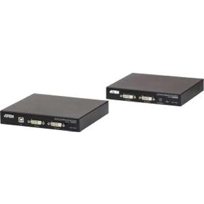 ATEN USB Dual DVI HDBase T 2.0 KVM Extender Up to 330FT with  1920X1200