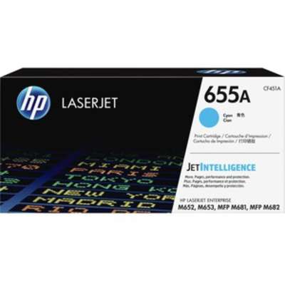 HP 655A Cyan Original LaserJet Toner Cartridge