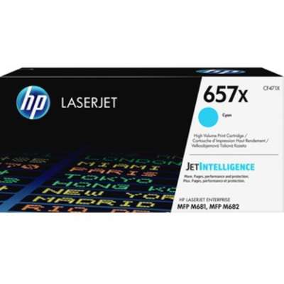 HP 657X High Yield Cyan Original LaserJet Toner Cartridge