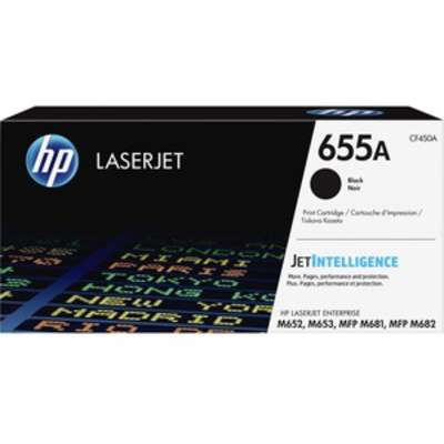 HP 655A Black Original LaserJet Toner Cartridge