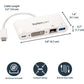 StarTech.com USB C Multiport Adapter - DVI-D/PD 3.0/GbE/USB-A - Mini Dock