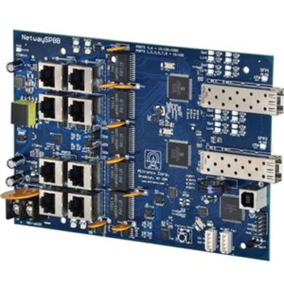 Altronix 8-Port Ethernet over Fiber Hardened PoE+ Switch