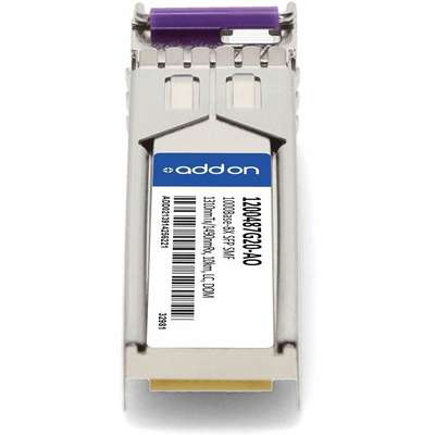 AddOn Adtran SFP 10KM BX 1200487G20 Compat TAA XCVR 1GB Bidi Domino SMF LC