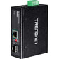 TRENDnet Hardened Industrial SFP to Gigabit PoE+ Media Converter