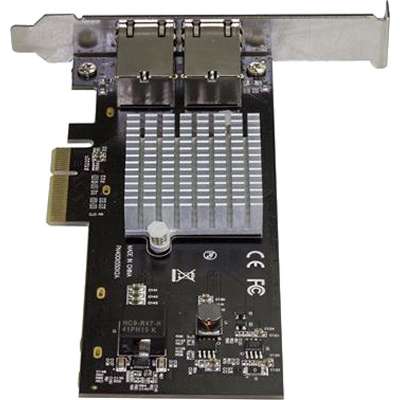 StarTech.com Dual Port 10Gb PCIe Network Card - NBASE-T Ethernet NIC Card