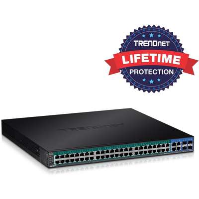 TRENDnet 52-Port Gigabit Web Smart PoE+ Switch