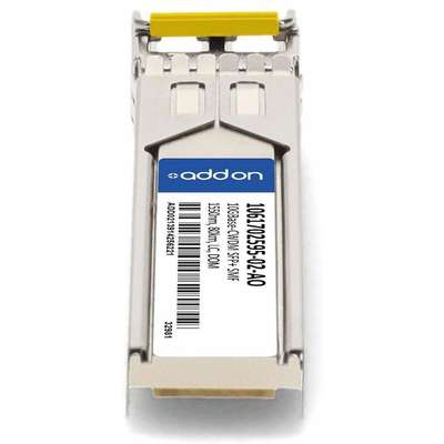 AddOn Adva SFP+ 80KM CWDM LC XCVR Compat TAA XCVR 10GB CWDM Domino LC