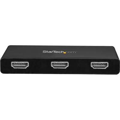 StarTech.com 3-Port Multi Monitor Adapter - USB-C to HDMI Video - MST Hub