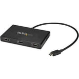 StarTech.com 3-Port Multi Monitor Adapter - USB-C to HDMI Video - MST Hub