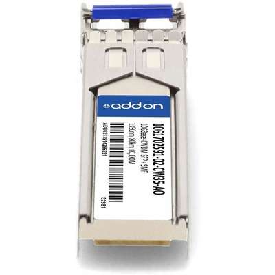 AddOn XCVR SFP+ 10GBASE-CWDM 80KM SMF Domino TAA