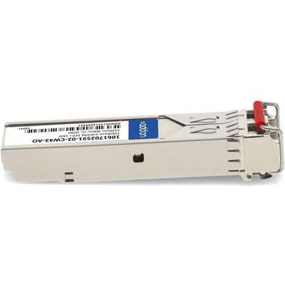 AddOn XCVR SFP+ 10GBASE-CWDM 80KM SMF Domino TAA