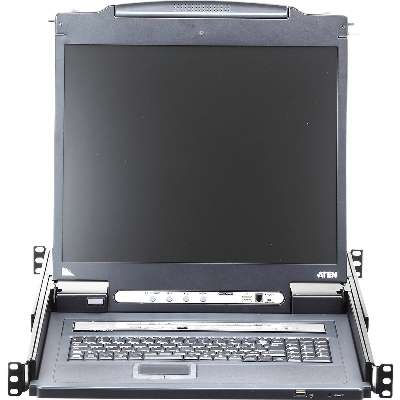 ATEN 8 Port 19 inch LCD Integrated IP KVM USB/PS2 Combo