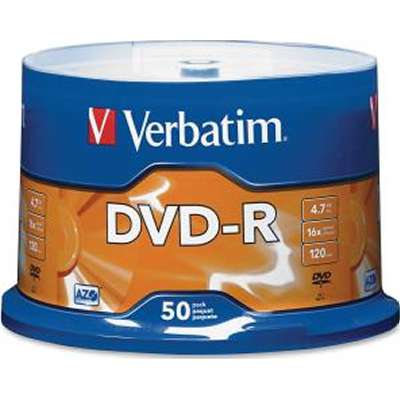 Verbatim AZO DVD-R 4.7GB 16x Branded Surface *50-Pack Spindle*