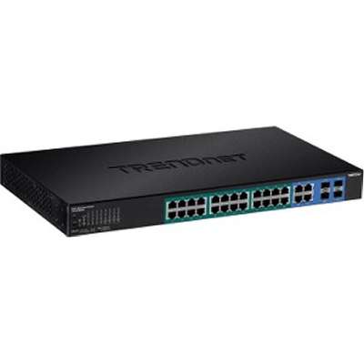 TRENDnet 28-Port Gigabit Web Smart PoE+ Switch (370W)