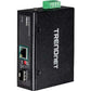 TRENDnet Hardened Industrial SFP to Gigabit UPoE Media Converter