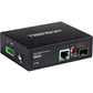 TRENDnet Hardened Industrial SFP to Gigabit UPoE Media Converter