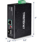 TRENDnet Hardened Industrial SFP to Gigabit UPoE Media Converter