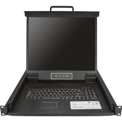 StarTech.com Rackmount KVM Console - 1U 19" LCD VGA KVM Drawer with Cables USB