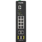 D-Link Systems 12-Port Managed Industrial Switch, -40C to +65C. PoE, 240W Budget