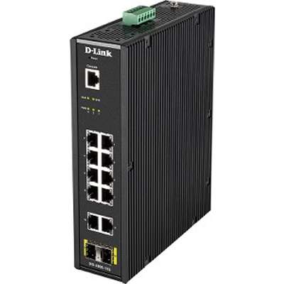 D-Link Systems 12-Port Managed Industrial Switch, -40C to +65C