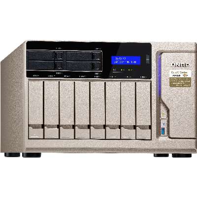 QNAP Hi Performance 12-Bay NAS/ISCSI AMD RYZEN7 1700 8CORE 3-3.7GHZ