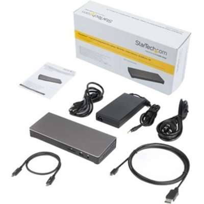 StarTech.com Thunderbolt 3 Dock Dual Monitor 4K 60Hz with DP - 85W PD/6xUSB/SD