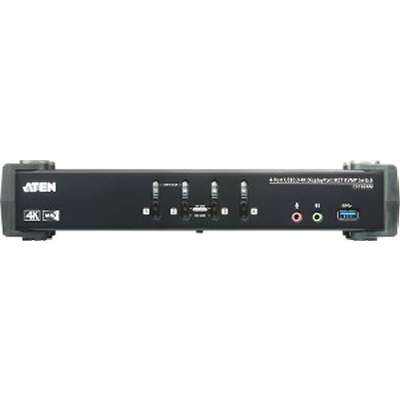 ATEN 4 Port USB3.0 4K DP MST KVMP Switch Support Up to 4096X2160 60HZ