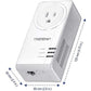 TRENDnet Powerline 1300 AV2 Adapter with Built-in Outlet