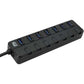 Adesso 7-Port USB 3.0 Hub with Individual Power Switch & Power Adapter