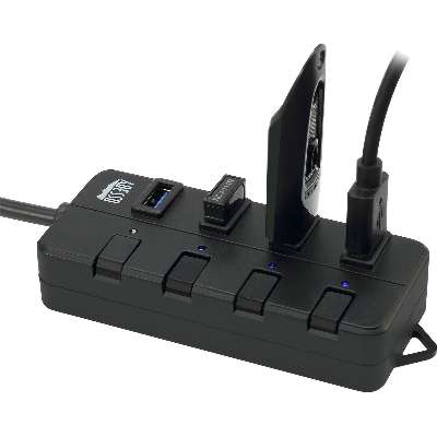 Adesso 4-Port USB 3.0 Hub