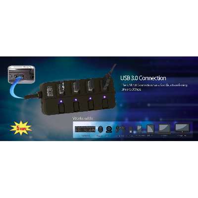 Adesso 4-Port USB 3.0 Hub