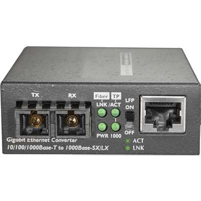 StarTech.com Single Mode SC Fiber Ethernet Media Converter 10/100/1000 10km