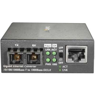 StarTech.com Single Mode SC Fiber Ethernet Media Converter 10/100/1000 10km