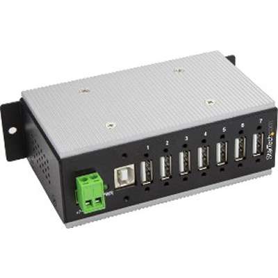 StarTech.com 7-Port Industrial USB 2.0 Hub with ESD & 350W Surge Protection