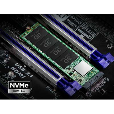 Transcend 128GB TS128GMTE110S M.2 2280 PCIE GEN3X4 3D TLC DRAM-Less