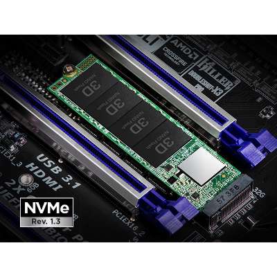 Transcend 256GB TS256GMTE110S M.2 2280 PCIE GEN3X4 3D TLC DRAM-Less