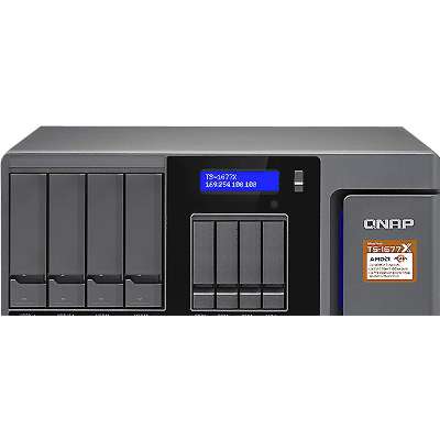 QNAP 12 +4 Bay High-Capacity 10GBE ISCSI NAS AMD Ryzen 5 1600 6-Core 3