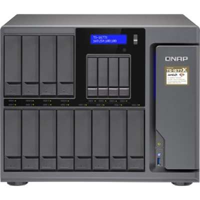 QNAP 12 +4 Bay High-Capacity 10GBE ISCSI NAS AMD Ryzen 3 1200 4-Core 3