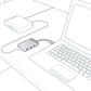 TRENDnet USB-C to Gigabit Ethernet Adapter + USB Hub
