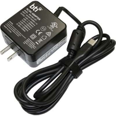 Battery Technology 45W USB Type C Wallmount AC Adapter for HP (Black)