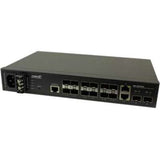 Transition Networks Managed Fiber Switch 12 Port 100/1000 SFP 2 Port