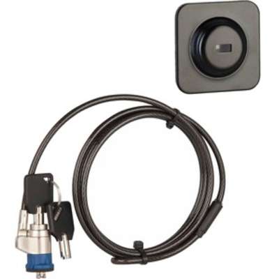 The Joy Factory Lockdown Universal Laptop & Tablet Adhesive Security Plate with 6FT Key Cable Lock