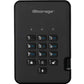iStorage 500GB diskAshur2 USB 3.1 Secure Portable encrypted Hard Drive - Phantom Black