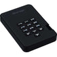 iStorage 1TB diskAshur2 USB 3.1 Secure Portable Encrypted Hard Drive - Phantom Black