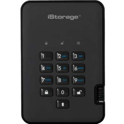 iStorage diskAshur2 USB 3.1 Secure Portable encrypted Hard Drive - Phantom Black